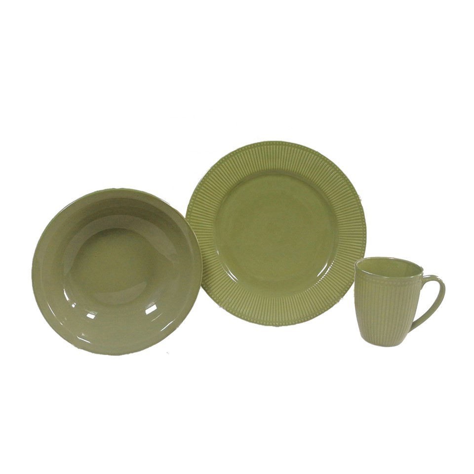 グリーンエンボスセラミックセット